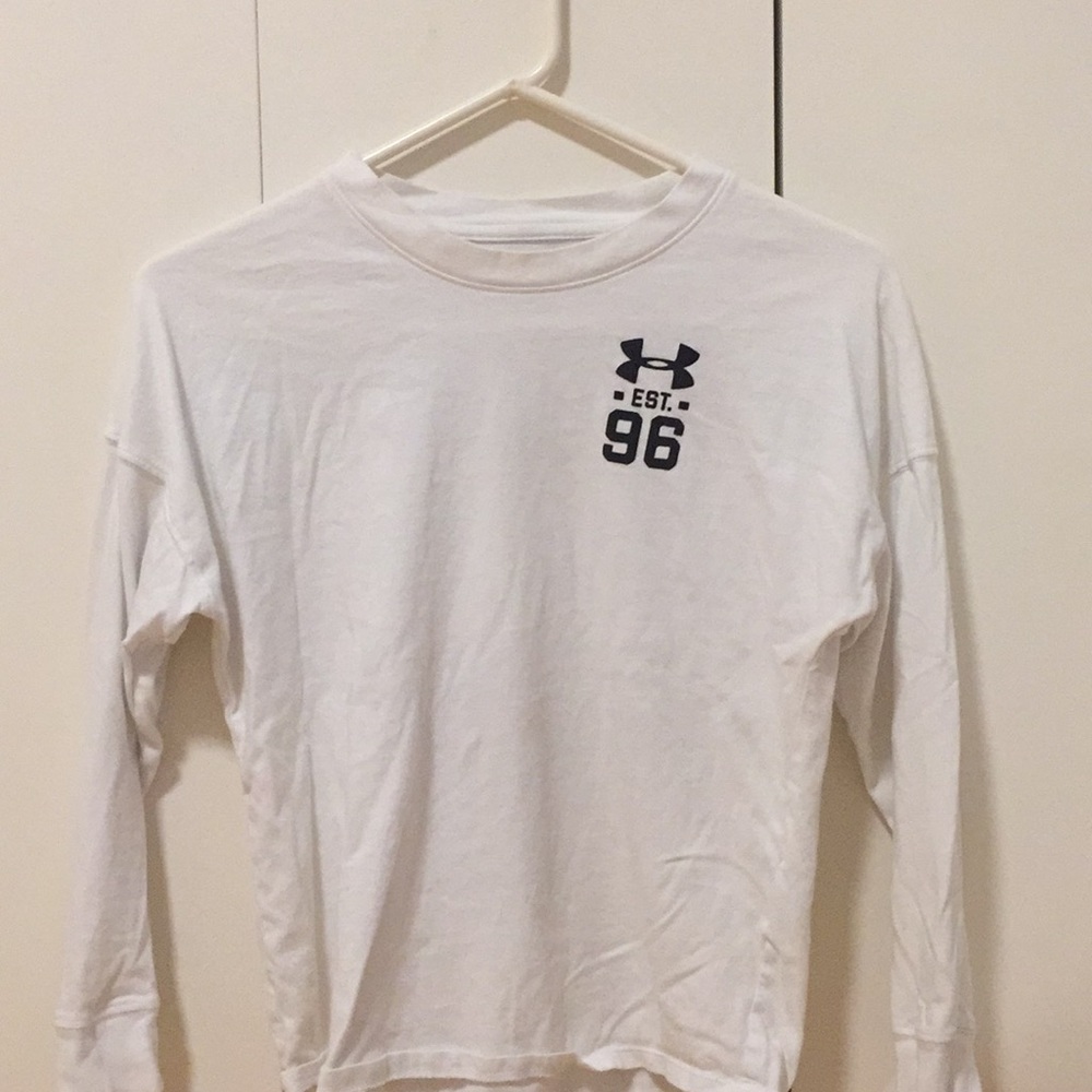 Under Armour white long sleeve